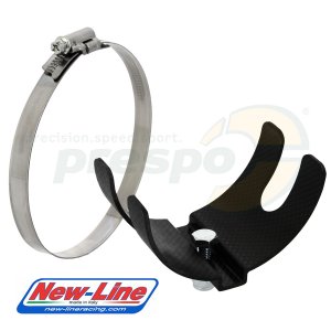Auspuffhalter (Schale) NEW-LINE   carbon