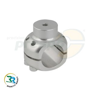 Rohrklemme Aluminium     30mm   Farbe: silber eloxiert