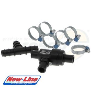 Thermostat NEW-LINE  (komplett incl. Thermostateinsatz 45) schwarz eloxiert