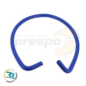 Khlwasserschlauch SILIKON  mit Doppelbogen  (2x90)   Farbe: blau