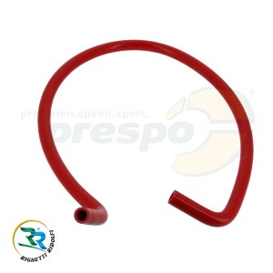 Khlwasserschlauch SILIKON  mit Doppelbogen  (2x90)   Farbe: rot