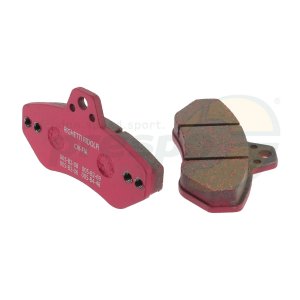 Bremsbelag (SATZ) hinten  Modell: RR/Gold 2007  //  Typ: RACING   Farbe: rot
