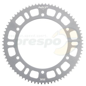 Kettenrad Aluminium HQ  Typ 219   Z 75          Farbe: matt-silber eloxiert