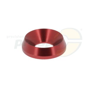 AL U-Scheibe fr SK-Schraube M8   20x8mm  Farbe: rot eloxiert