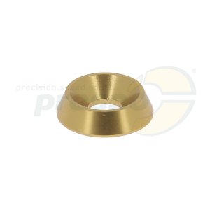 AL U-Scheibe fr SK-Schraube M6   18x6mm  Farbe: gold eloxiert