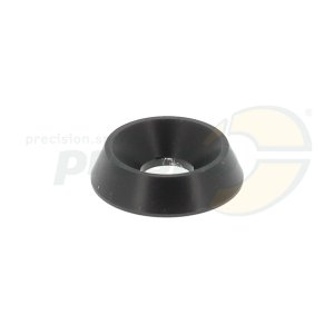 AL U-Scheibe fr SK-Schraube M6   18x6mm  Farbe: schwarz eloxiert